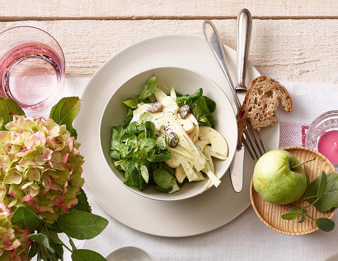 Fenchel-Apfel-Salat  mit Curry